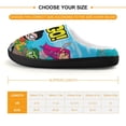 thumbnail image 2 of Teen Titans Go Slippers for Kids, Cute Soft Plush Anti-slip Fluffy Fuzzy House Slippers Warm Soft Plush Non-Slip Indoor Outdoor Slip-on Shoes for Boys Girls, 2 of 7