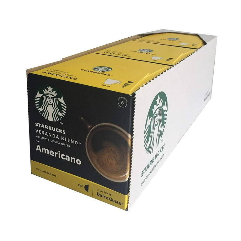  Dolce Gusto Starbucks Coffee Veranda Blend Americano,  (Packaging May Vary), 12 Count (Pack of 3) : Grocery & Gourmet Food