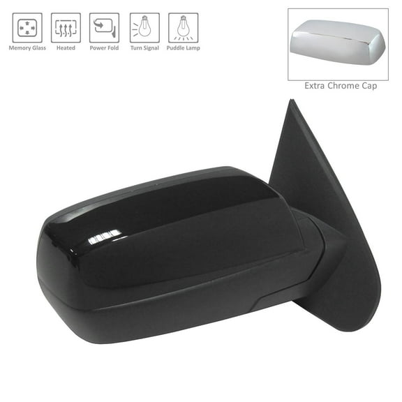 New Aftermarket  Premium Passenger Side Door Mirror Power Memory Heated Not Painted 84565230 fits 2015-2018 Chevrolet Silverado 1500