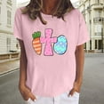 thumbnail image 2 of USSUMA Womens Plus Tops and T-Shirts Cute Summer Tops for Women, Easter Shirts for Women Short Sleeve Tunic Top Round Neck Oversized Shirt Graphic Tee Tshirt 2022 Beach, 2 of 5