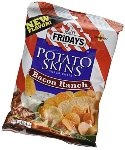 Tgi Fridays Bacon Ranch Potato Skin Chips 3 Ounce 6 Per C Walmart Com Walmart Com