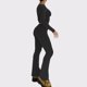 thumbnail image 3 of Conjunto de pantalón y camisa corta ajustado para mujer conjunto de chándal ajustado de 2 piezas a juego, 3 of 6