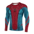 thumbnail image 2 of Spiderman Tight T-shirt For Men's Athletic Training Long Sleeve Top, 2 of 4