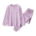 thumbnail image 4 of Aoiroe Lounge Sets For Women Winter Pajamas Warm Pajamas For Women Womens Pajamas Set Fluffy Pajamas For Women Cozy Lounge Set Fashion Clothing Purple M, 4 of 4