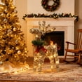 thumbnail image 2 of GiLiling Glowing Reindeer Decoration with Warm White LED Illumination​​ | Light-Up Figurine for Christmas Tree Displays, Home Tabletop Arrangements, and Store Window Scenes, 2 of 7
