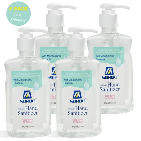 8 Fl. Oz. Advanced Hand Sanitizer Gel with 62% Alcohol Based 4 Pack