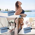 thumbnail image 5 of Double-Layer Fabric Travel Toiletry Bag - Sturdy, Spacious, with Handle/Hanging Rope, for Toiletries/Cosmetics/Stationery, 5 of 5