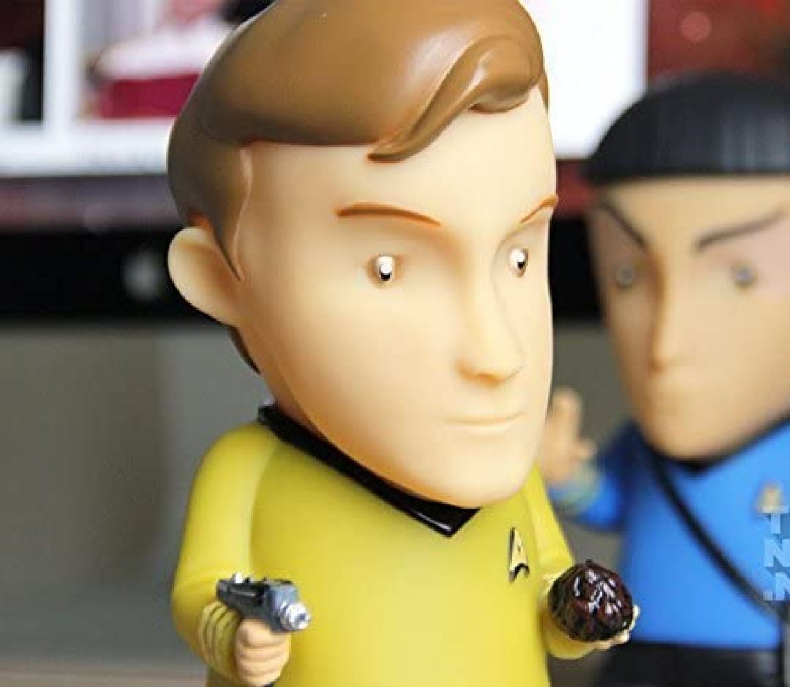 Star Trek Captain Kirk Bluetooth Speaker William Shatner Talks Voice Clips 6in.H 