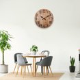 thumbnail image 5 of 10-inch rustic antique mute retro rustic antique wooden clock, 5 of 5