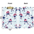 thumbnail image 5 of FORMRS Acrylic Clipboard with Low Profile Clip Standard A4 Letter Size, 12.5" x 9", Blue Ice Hockey, 5 of 8
