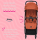 thumbnail image 4 of Carriola Ibaby Viaggio Plegable Tipo Maleta Ligera Compacta marron, 4 of 9