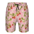 thumbnail image 4 of Naloa Strawberry Floral Men's Beach Shorts, Surfing shorts, Swim trunks, Quick Dry Swim Trunks for Surfing Beach Fun - XX-Large, 4 of 9