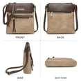 thumbnail image 6 of Lightweight Crossbody Bags for Women Shoulder Bag Purse Vegan Leather Soft Travel Handbag with Multi Pockets, 6 of 7