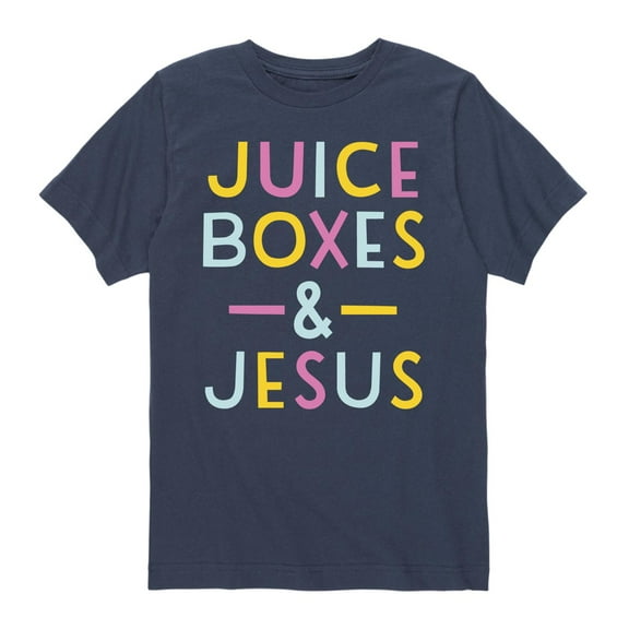 Solid Light - Juice Boxes And Jesus - Youth Short Sleeve Tee