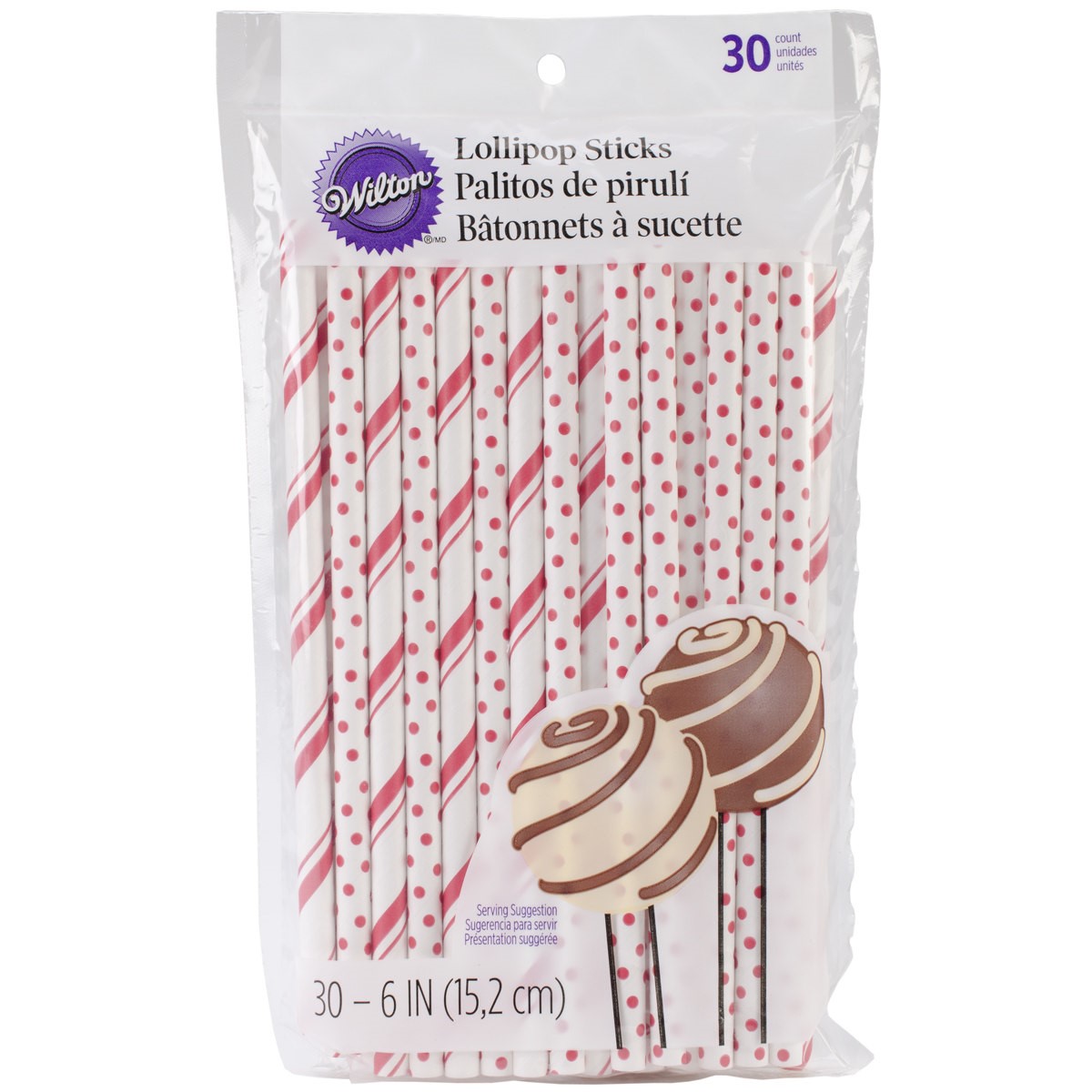 Lollipop Sticks 6" 30/Pkg-Red - image 2 of 2