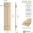 thumbnail image 2 of Ekena Millwork 11"W x 40"H Rustic Two Board Joined Board-n-Batten Smooth Faux Wood Shutters (Per Pair), Primed Tan, 2 of 12