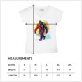 thumbnail image 7 of Full Moon Bigfoot Women's V-Neck T-shirt Hiking Sasquatch Hide and Seek Champion, 7 of 7