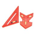 thumbnail image 2 of MLINS 7 Inch 45 Degree Triangle Ruler for Woodworking Square Angle Multifunctional Orange, 2 of 8