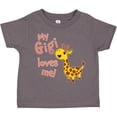 thumbnail image 3 of Inktastic My Gigi Loves Me- Cute Giraffe Boys or Girls Toddler T-Shirt, 3 of 5