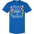 thumbnail image 3 of Inktastic Blessed to Be a Mom and Grandma Pink Flowers T-Shirt, 3 of 5