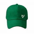 thumbnail image 2 of HuangHuanChen Baseball Cap for Women Heart Printed Baseball Cap Adjustable Hat Unisex Cotton Visor Sun Hat StreetwearBlackish Green, 2 of 5