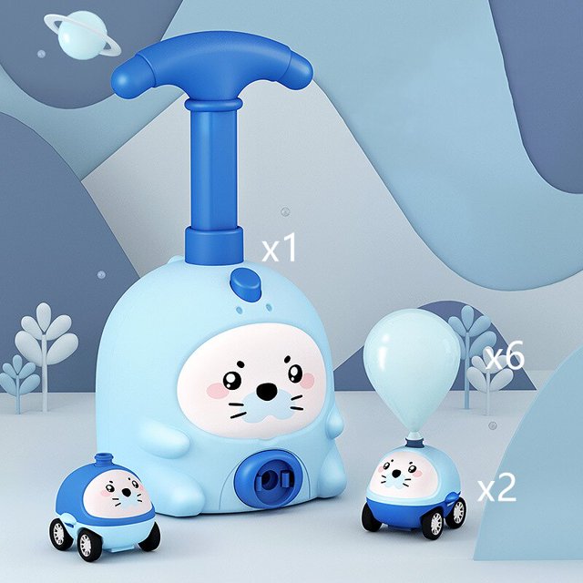 Lanzador de globos de cohete para niños, juguetes educativos de energía de aire inercial, torre de coche, experimentos científicos, regalo para niños y niñas
