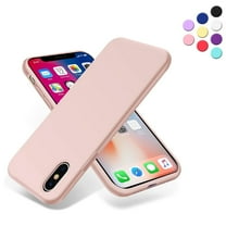 Entronix Silicone Soft Case Designed for iPhone XS Max Shockproof Durable Slim Fit, (Rose Gold)