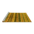 thumbnail image 2 of Ahgly Company Machine Washable Indoor Rectangle Solid Yellow Modern Area Rugs, 2' x 3', 2 of 4