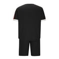 thumbnail image 4 of WMTBSRSW Mens 2 Piece Outfits Fashion Summer Tracksuit Casual T Shirt Shorts Set Loose Fit Gym Athletic Basketball Sweatsuit, 4 of 6