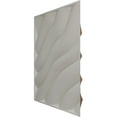 thumbnail image 4 of Ekena Millwork 19 5/8"W x 19 5/8"H Modern Wave EnduraWall Decorative 3D Wall Panel, Universal Aged Metallic Rust (Covers 2.67 Sq. Ft.), 4 of 6