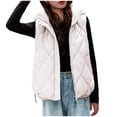 thumbnail image 4 of Parkas de manga larga para mujer, abrigo informal holgado de invierno a la moda de color liso con bolsillos cortos y capucha de manga larga, abrigo de poliéster para mujer, 4 of 4