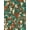 Teal Orange Cream, Pattern 2, variant on ODIKA 8'x10' Washable Area Rug Retro Contemporary Funky Portrait Playful Dot Bathroom Abstract for Dining Room, Large Office, Lounge, Non-Slip Chair-Friendly Mat