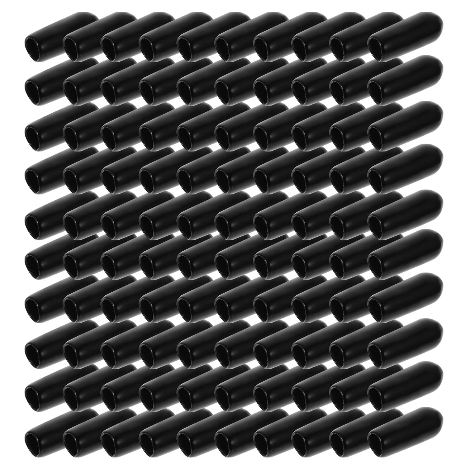 100pcs Headband Rubber End Caps Hair Hoops DIY Accessories Replacement