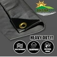 thumbnail image 2 of 7'X16' Silver Tarp EXTRA Heavy Duty 12 mil 3 Ply Coated Reinforced Canopy 6 oz 3 Layer, 2 of 6