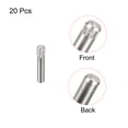 thumbnail image 3 of 1.5x8mm 304 Stainless Steel Dowel Pins, 20 Pack Knurled Head Flat End Dowel Pin, 3 of 6