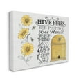 thumbnail image 3 of Stupell Industries Hive Rules Motivational Phrases Bee Puns Vintage Beehive, 48 x 36,Design by Deb Strain, 3 of 5