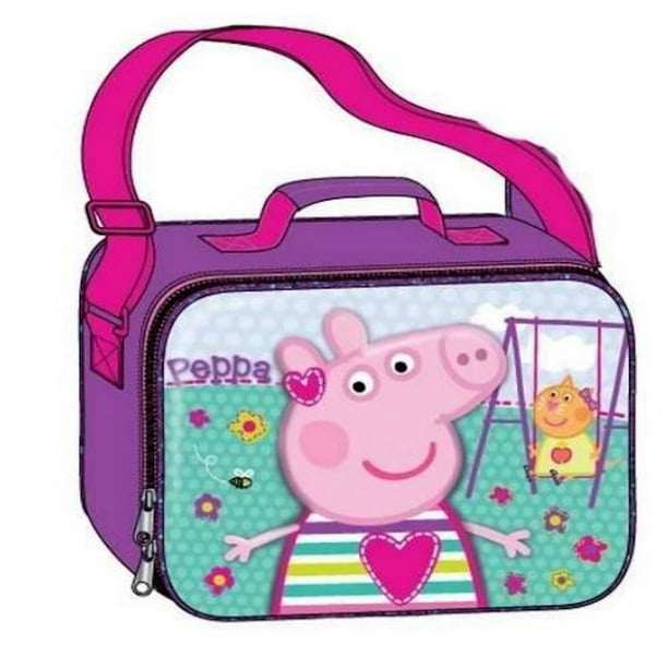  PEPPA  PIG  Deluxe Girls 3D Lunch Bag With Long Shoulder 