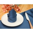 thumbnail image 4 of REGALWOVEN Satin Napkins Set of 6 Cloth Napkins for Dinner Table Blue 20"x20", 4 of 6