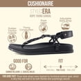 thumbnail image 2 of Cushionaire Era Rope Thong Strappy Sandals for Women, Flat Minimalist Sandals Women Footwear with Adjustable Ankle Support, 2 of 17