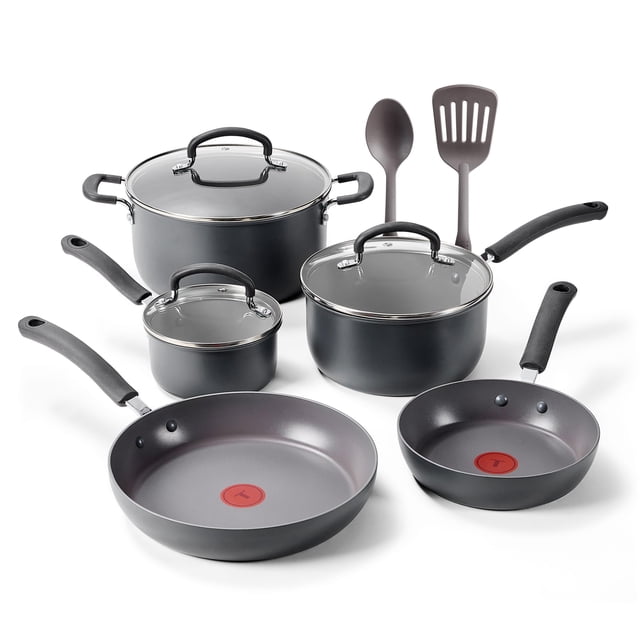 Set de Cocina T-Fal Ultimate Anodizado Duro Antiadherente 10 Piezas