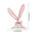 thumbnail image 2 of Easter Bunny Ear Tree Topper - Adorable Bunny Ear Styled Decor for Mini Easter Trees, Festive Home Decoration & Perfect Gift for Easter Celebrations, Cute Spring Holiday Tree Accent, 10*15in, Pink, 2 of 9