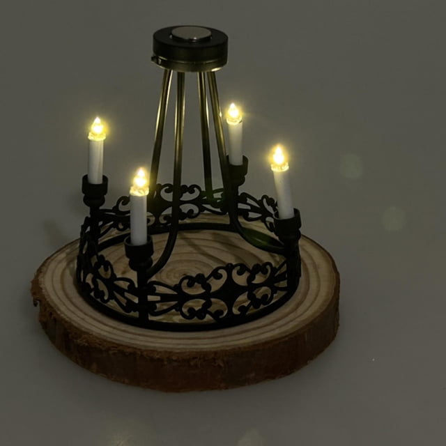 Lámpara colgante para casa de muñecas Hugo 1:12 accesorios de decoración