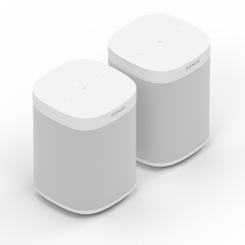 Sonos Two Room Set with One SL - Speaker - wireless Ethernet, Fast Ethernet, Wi-Fi - App-controlled - 2-way - white (grille color matte white) - Walmart.com