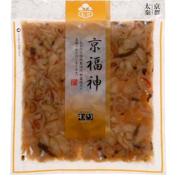 Kyoto Pickles Mori, Sweet Chili Soy Sauce Flavour, Dried White Radish And Lotus Roots Pickles, Authentic Japanese Tsukemono - 120g (4.2oz) x 3Pack (360g / 12.7oz total)