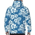 thumbnail image 5 of Hoodies for Men - Hawaiian Style White Blue Long Sleeve Comfrt Men'S Fashion Hoodies & Sweatshirts, Sweatshirts for Men Hoodies Pullover Clothing Clothes with Pouch, 5 of 7