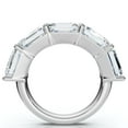 thumbnail image 4 of Pompeii 5.10Ct Emerald Cut Diamond 5 Stone Wedding Anniversary Ring 14k Gold Lab Grown, 4 of 6
