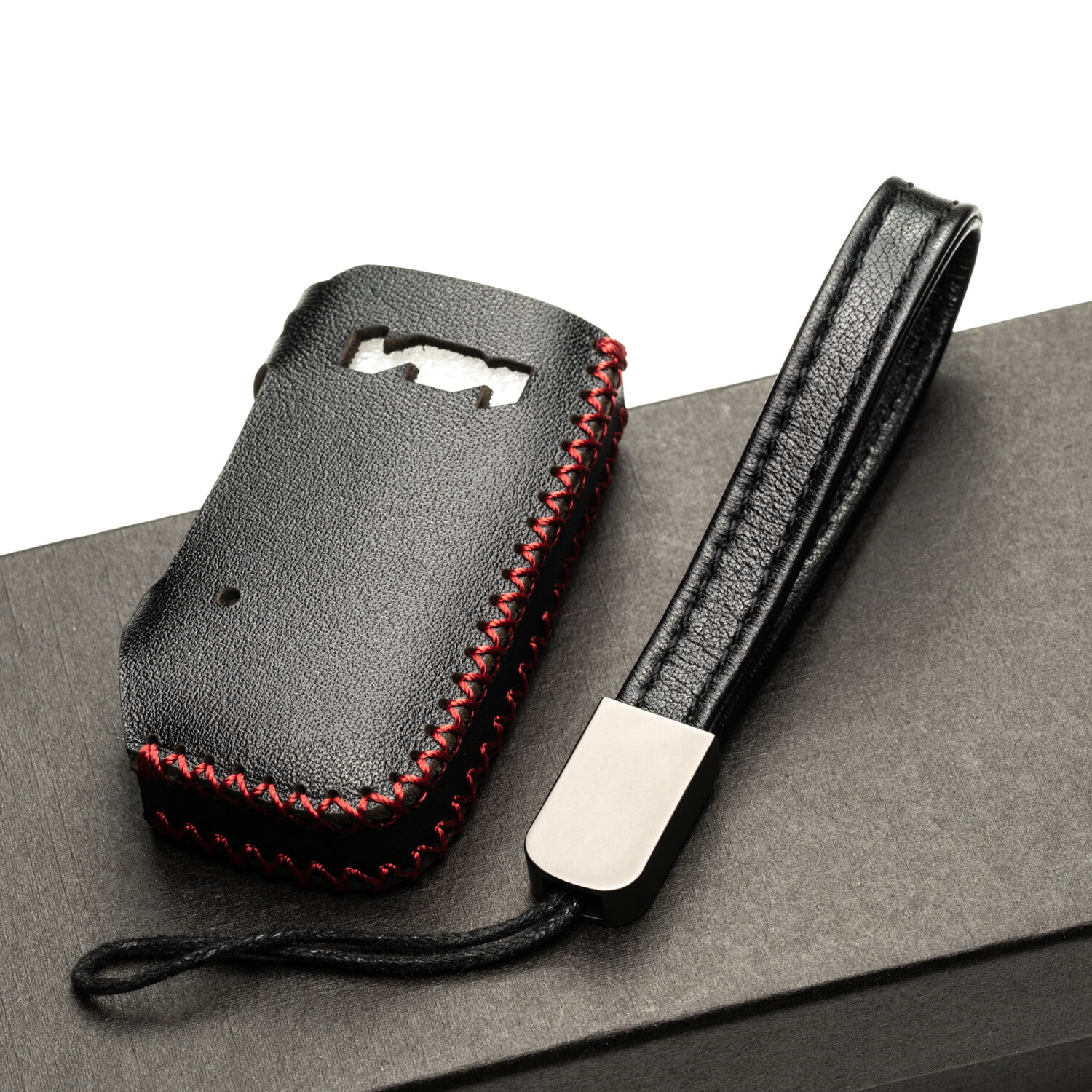 Vitodeco Genuine Leather Smart Key Fob Case Compatible with KIA