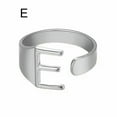 thumbnail image 1 of CUITING Fashion Adjustable Initial Alphabet Letter A-Z Ring Finger Rings Women Jewellery-Silver C, 1 of 9