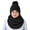 Smokey Silver, variant on Cable Knit 2 Pair Faux Fur Beanie Hat and Infinity Loop Scarf Set