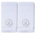 thumbnail image 3 of Monogrammed Hand Towels for Bathroom Kitchen Makeup | Personalized Gift for Wedding-Bridal | Custom Luxury Turkish Towel | Spa Collection, Oversized, 16 X 30 Inch, Set of 2, 3 of 3